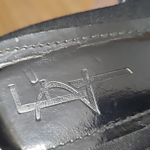 Womens Sz 9 Black & Cork Platform Sandals - Picture 5 of 5